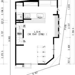 2階　LDK21帖！間取
